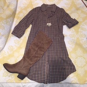Plaid Shirt-dress